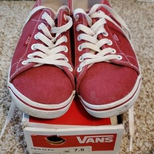 Vans red size 7.5